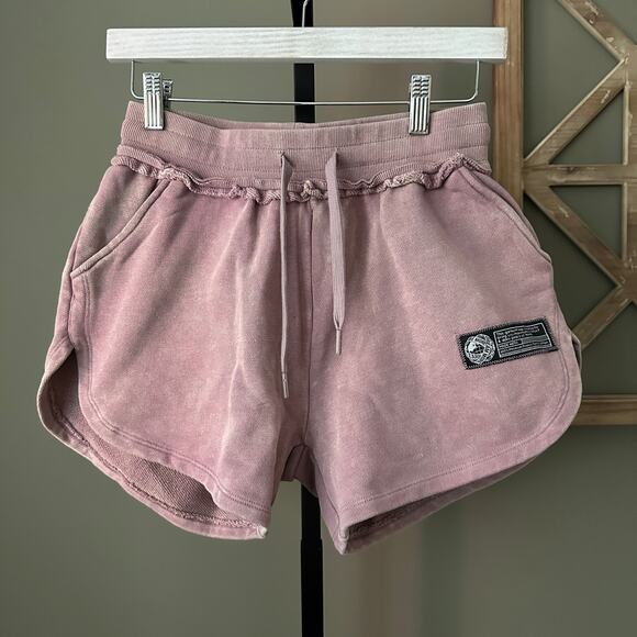 Alphalete Very Terry Rose Quartz Athletic Shorts Small - Picture 2 of 6